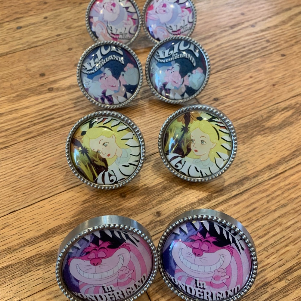 Disney Alice in Wonderland dresser / cabinet knobs